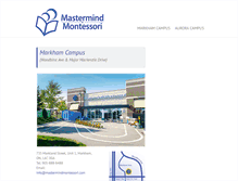 Tablet Screenshot of mastermindmontessori.com
